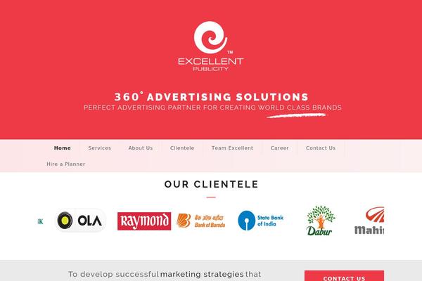 Infinite theme site design template sample