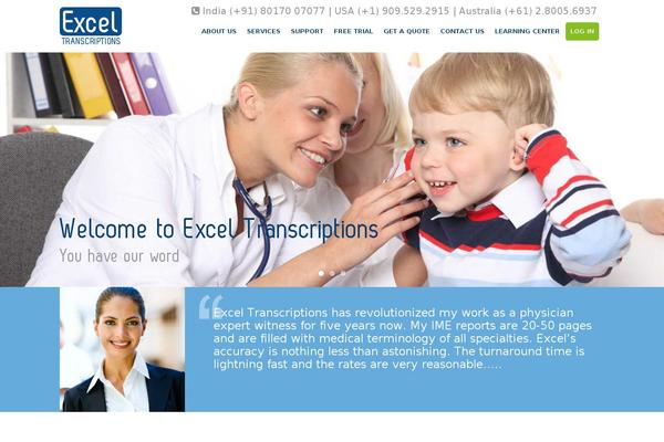 Excel theme site design template sample
