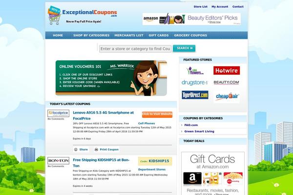 Couponpress theme site design template sample