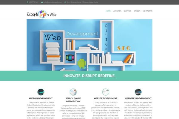 Interface theme site design template sample