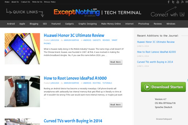 Revenue theme site design template sample