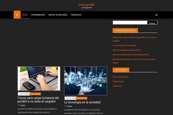 Envo Magazine Dark theme site design template sample