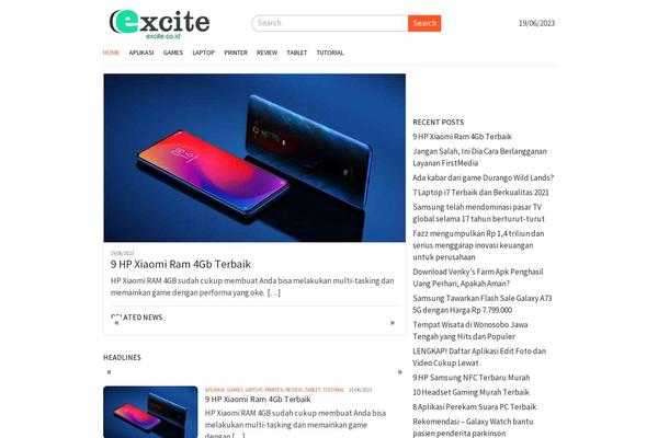 Bloggingpro theme site design template sample