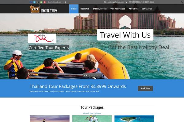Tour Package theme site design template sample