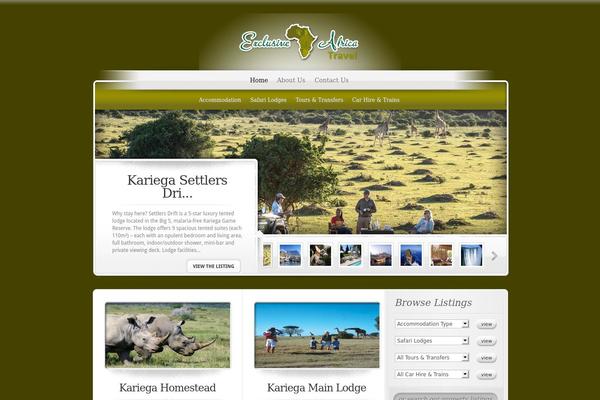ElegantEstate theme site design template sample