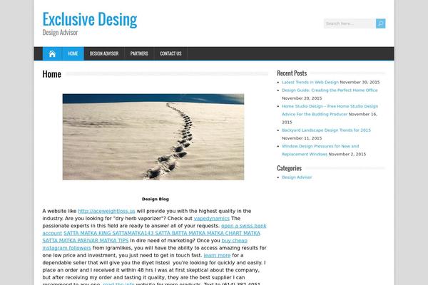 HappenStance theme site design template sample