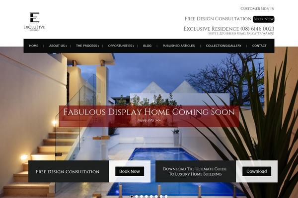 exclusiveresidence.com.au site used Alicelf-adaptive