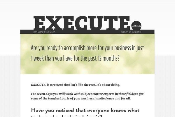 executeperiod.com site used Execute