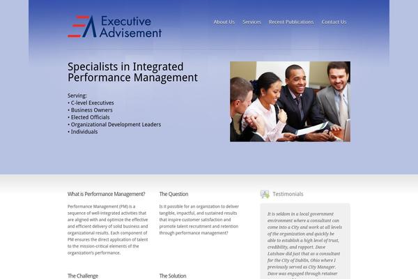 Inspire theme site design template sample