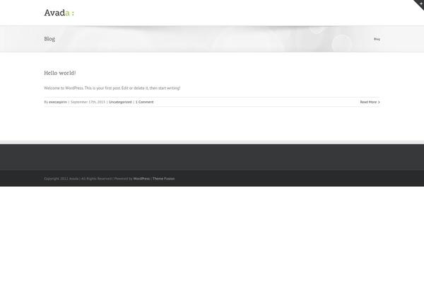 Avada theme site design template sample