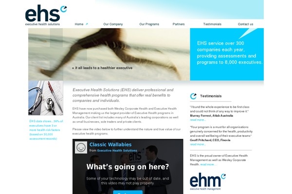 Ehs theme site design template sample