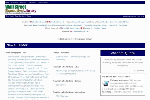 executivelibrary.com site used Sublime Press
