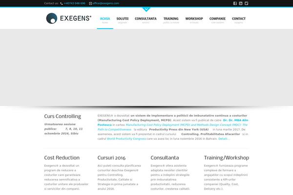 Aria theme site design template sample
