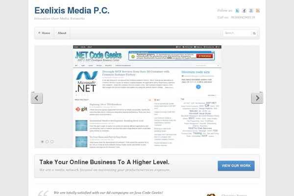 exelixismedia.com site used Businessplus