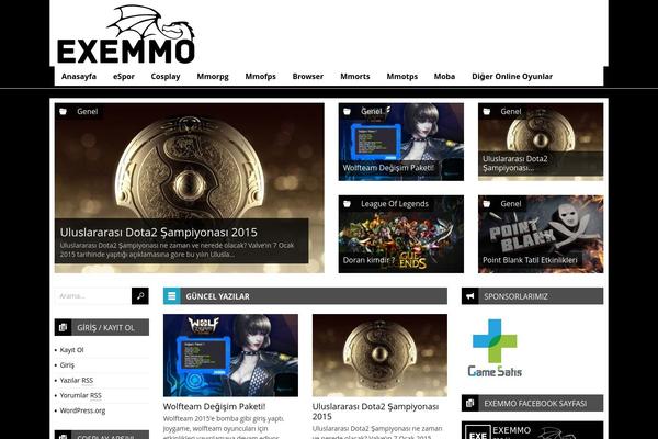Spirit theme site design template sample