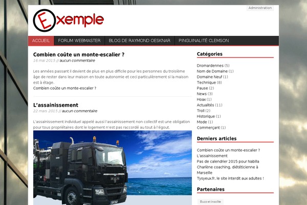Maxwell theme site design template sample
