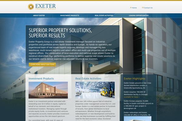exeterpg.com site used Exeter