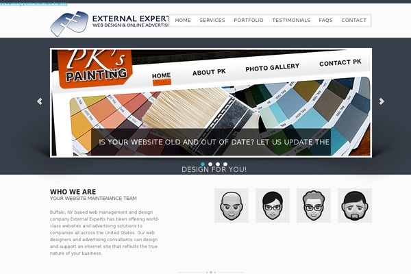 Webster theme site design template sample
