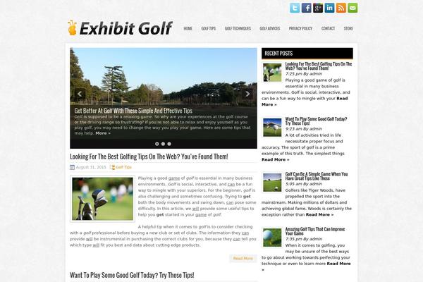 exhibitgolf.com site used Plex