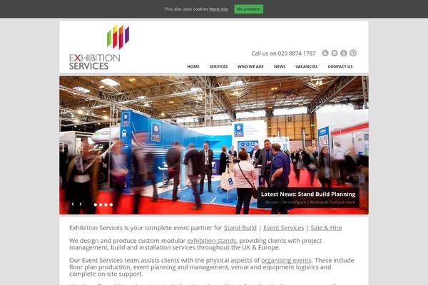 exhibitionservices.com site used Es