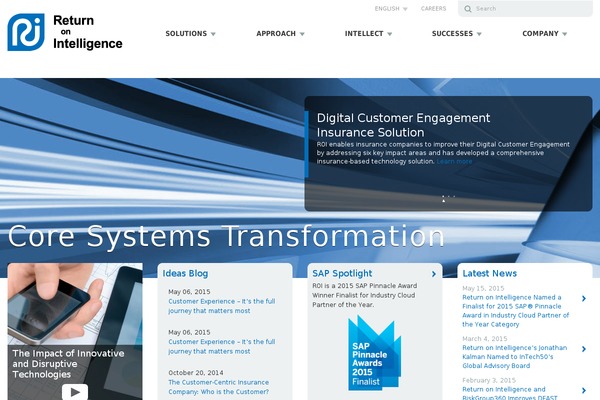 exigenservices.com site used Roi-theme