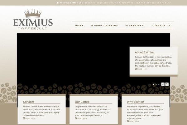 Eximius theme site design template sample