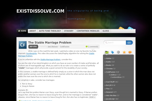 Site using Slickr Flickr plugin