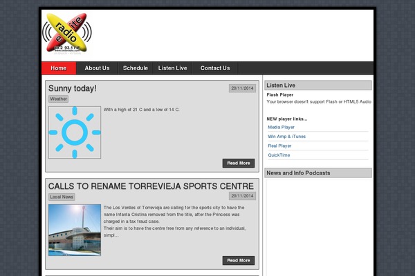 exiteradio.com site used Asteroid