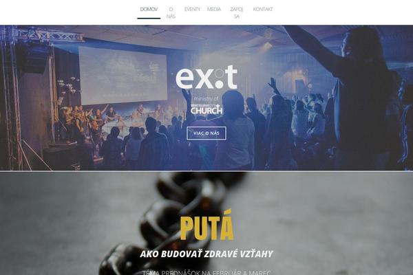 Tesseract theme site design template sample