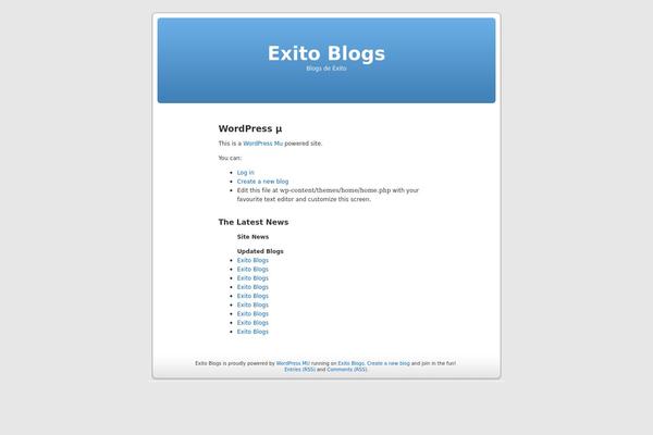 Home theme site design template sample