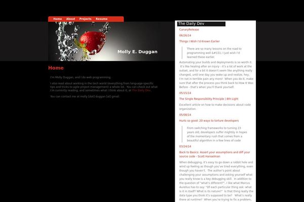 Strawberry Blend theme site design template sample
