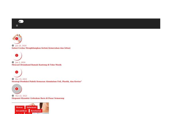 Newsair theme site design template sample