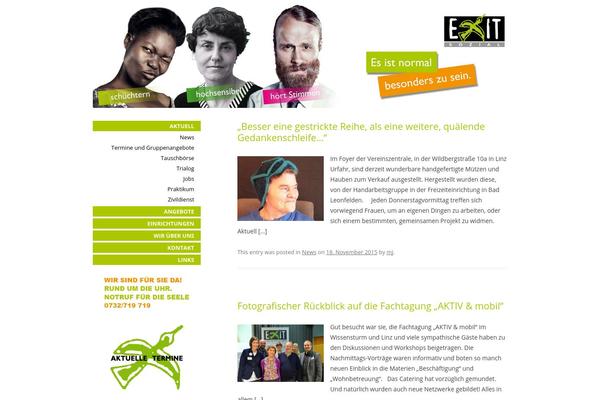 Exit theme site design template sample