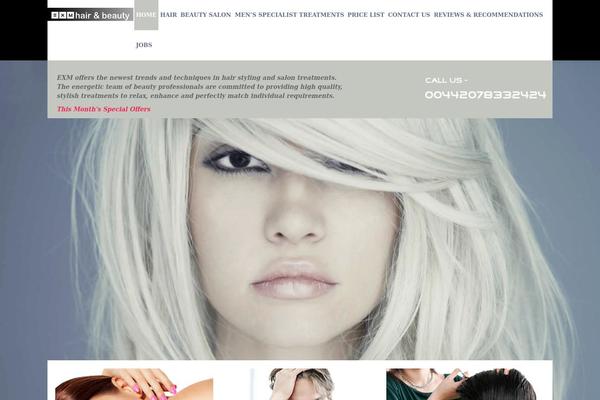Spasalon theme site design template sample