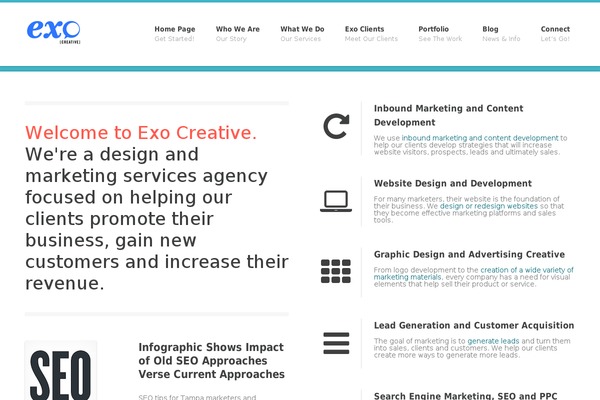 Moxie theme site design template sample