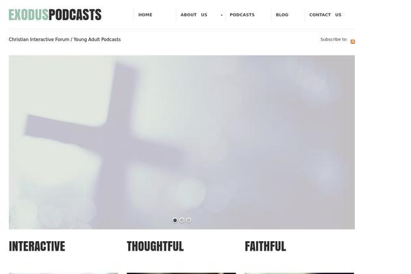 Exodus theme site design template sample