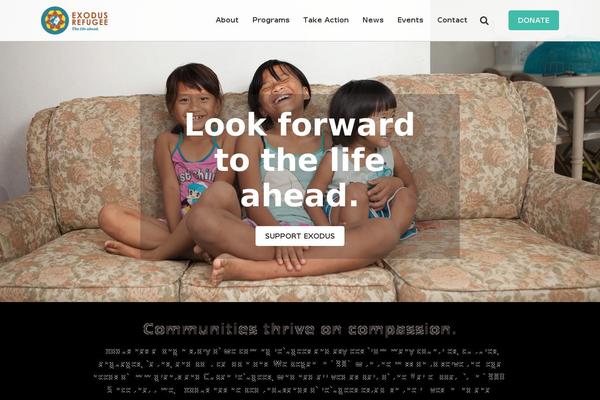 Exodus theme site design template sample