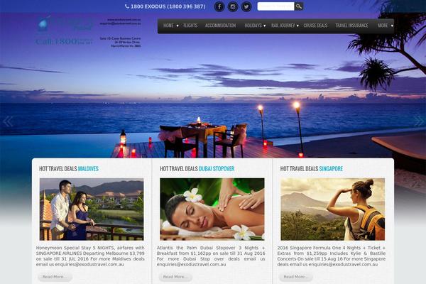 Exodus theme site design template sample