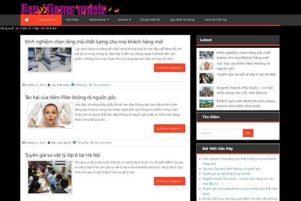 Magazine Style theme site design template sample