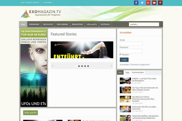 Alpha-child theme site design template sample