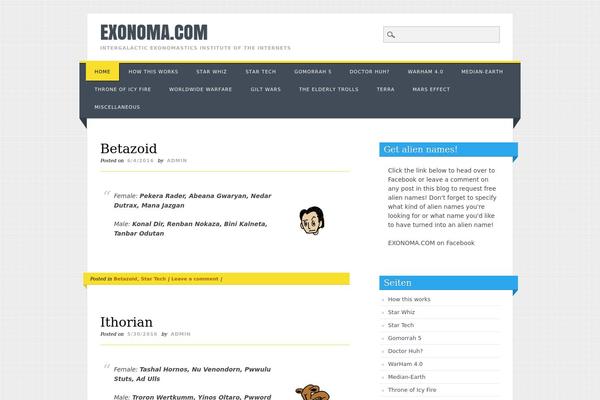 Living Journal theme site design template sample