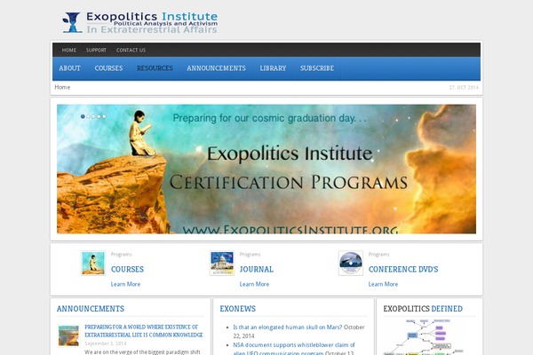 Revista theme site design template sample
