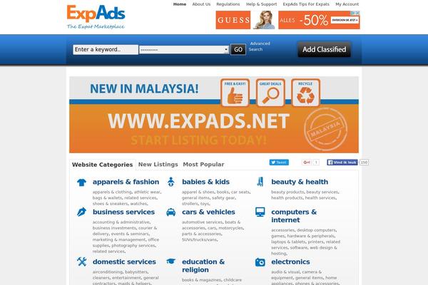 Classifiedstheme theme site design template sample