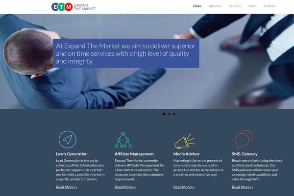 Meris theme site design template sample
