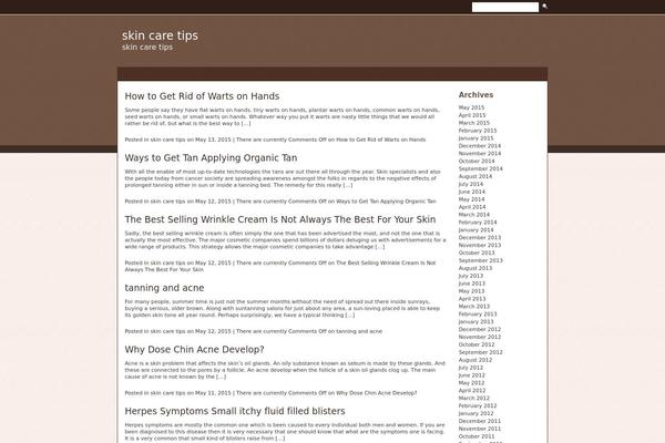 Tsokolate theme site design template sample