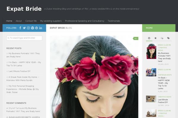 Hueman theme site design template sample