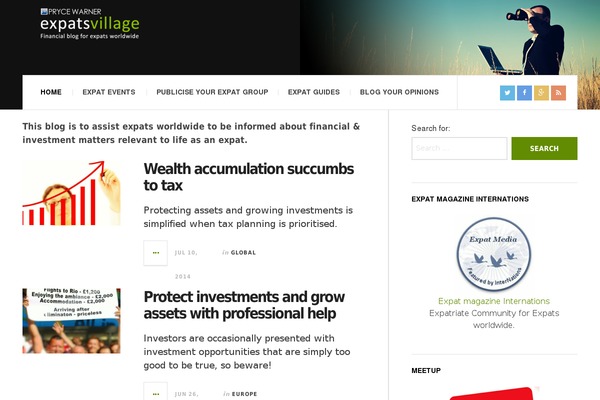 JustWrite theme site design template sample