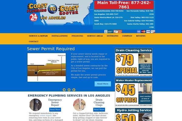 Plumber theme site design template sample