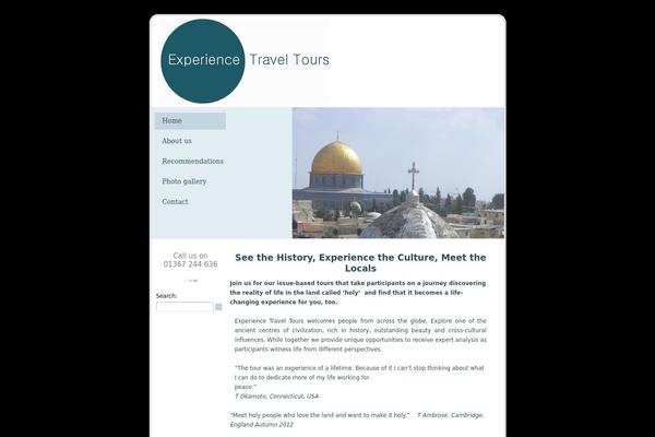 experiencetraveltours.org site used Ett