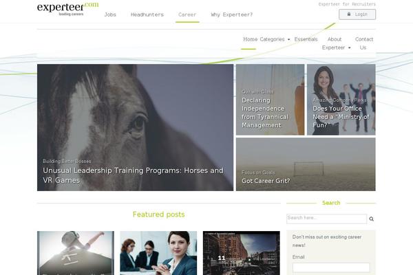 experteer-magazine theme websites examples